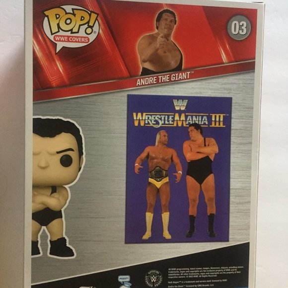 NEW WWE Cover Hulk Hogan vs Andre Funko Pop Figures in 11'' Case #3 & #4 - Picture 5 of 12
